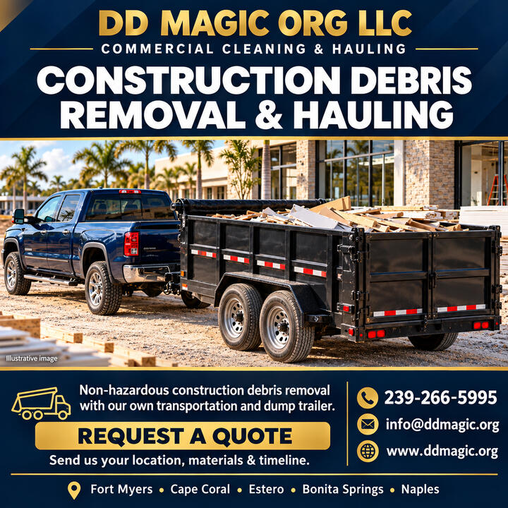 DD Magic Construction Debris Removal and Hauling Construction Debris Removal and Hauling